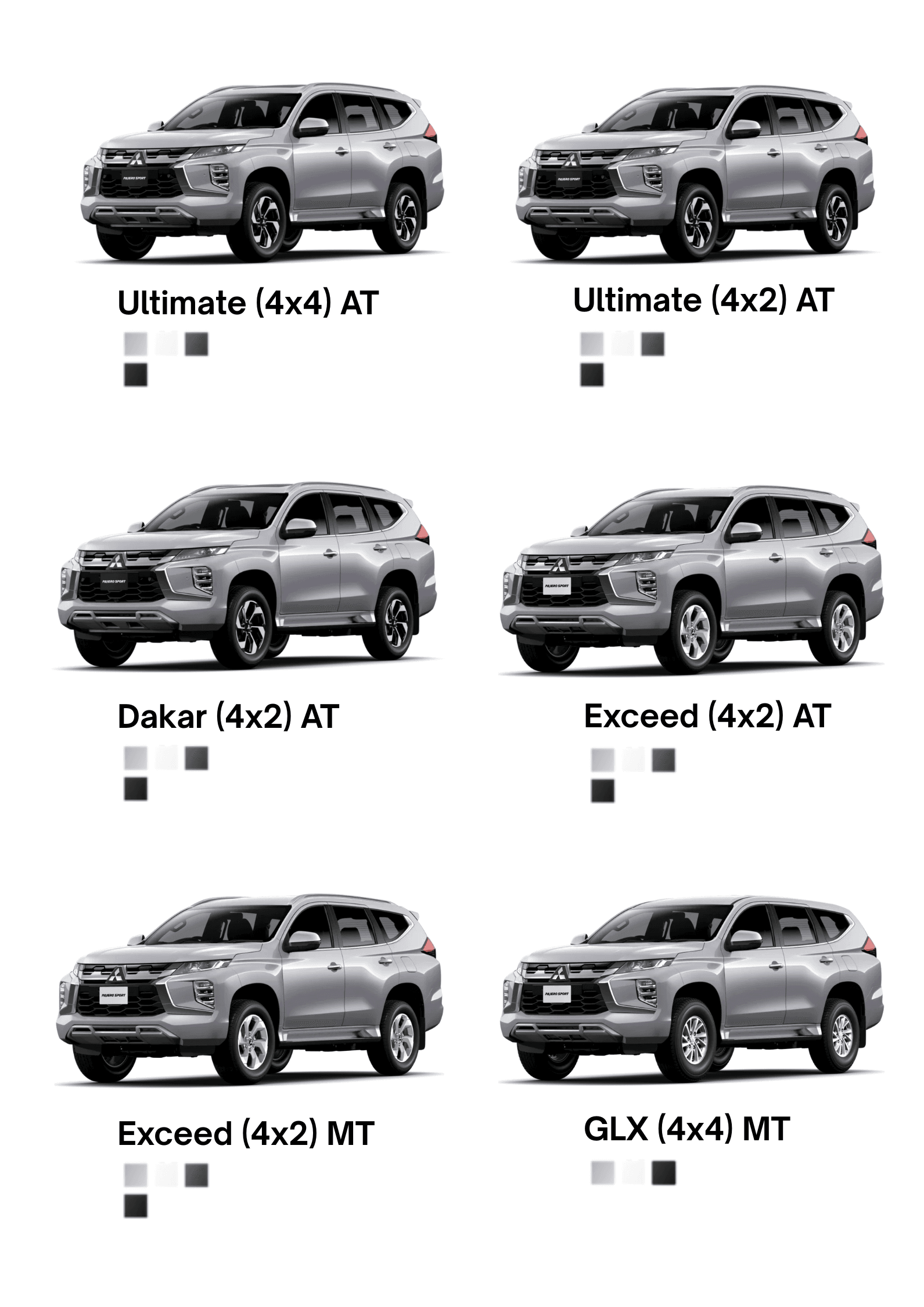 Varian New Pajero Sport